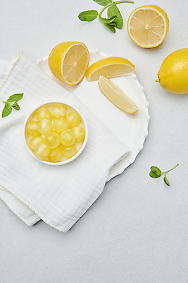 포토 JPG 스튜디오촬영 화이트데이 디저트 사탕 사람없음 레몬 민트 국내포토 음식 과일 데이이벤트 실내 허브 파일형식