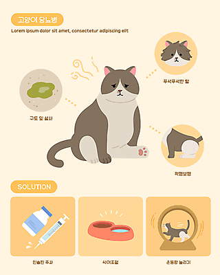 여러마리 일러스트 주사기 앉기 사람없음 반려동물 운동 주황색 고양이 질병 먹이 비만 보험 당뇨병 솔루션 식이조절 증상 반려묘 캣휠 국내일러스트 반려용품 AI파일 동물 컬러 다수 포유류 의학 의료기기 모션 건강 몸매 오브젝트 파일형식 벡터