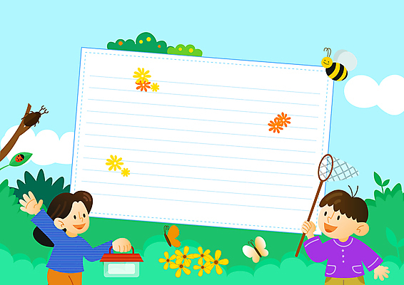 여자 남자 어린이 일러스트 프레임 들기 소녀 소년 상반신 두명 손들기 사각형 봄 체험학습 신학기 곤충채집 채집망 채집통 어린이만 카피스페이스 가정통신문 국내일러스트 AI파일 도형 계절 곤충 모션 통 사람 공백 체험 수집 소식지 파일형식 벡터