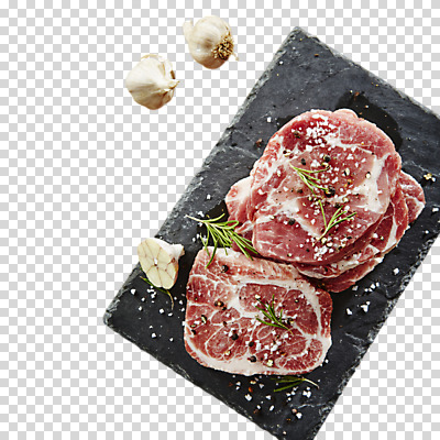 편집이미지 생고기 돼지고기 누끼 사람없음 오브젝트 PNG 돌판 통마늘 목심 마늘 육류 돌_바위 파일형식
