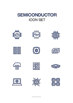 아이콘 사람없음 노트북 부속품 연결 남색 라인아이콘 반도체 전자 공학 반도체칩 전자부품 2D아이콘 AI파일 교육 컬러 전자제품 메모리칩 오브젝트 파일형식 벡터