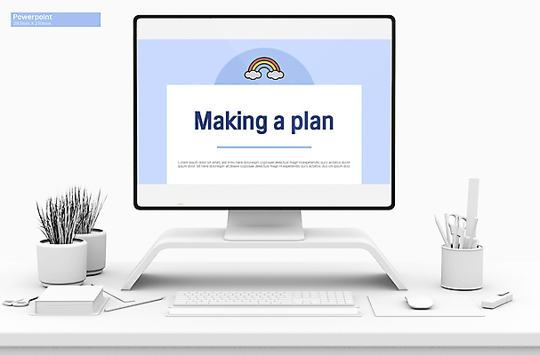 템플릿 무지개 사람없음 파란색 계획 PPT 프레젠테이션 문서템플릿 애니형PPT 9P 이미지템플릿 자연요소 컬러 컨셉 파일형식