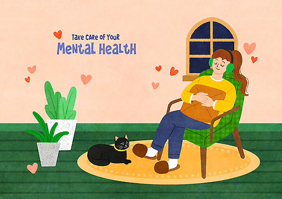 전신 PSD 한마리 여자 음악 쿠션 의자 일러스트 안기 한명 앉기 성인 헤드폰 고양이 음악감상 감상 마음 힐링 치유 성인여자한명만 국내일러스트 1 음향기기 가구 포유류 모션 문화예술 사람 반려동물 여자한명만 성인여자만 파일형식