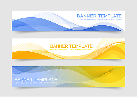 배너 가로배너 백그라운드 일러스트 사람없음 가로 파란색 세트 노란색 유행 그라데이션 트렌드컬러 국내일러스트 AI파일 컬러 파일형식 벡터