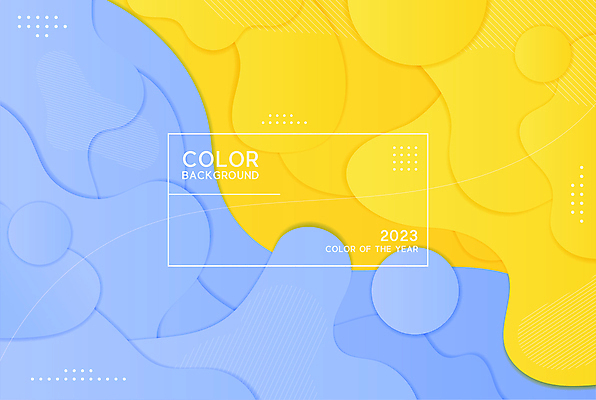 물결 백그라운드 곡선 일러스트 추상 사람없음 파란색 노란색 유행 트렌드컬러 국내일러스트 AI파일 선 컬러 무늬 파일형식 벡터