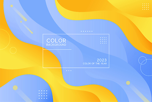 물결 백그라운드 곡선 일러스트 추상 사람없음 파란색 노란색 유행 트렌드컬러 국내일러스트 AI파일 선 컬러 무늬 파일형식 벡터