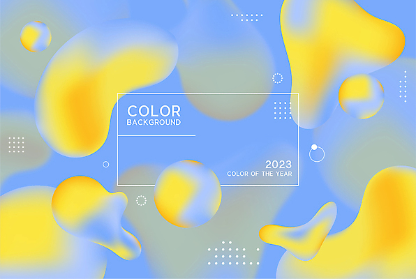 백그라운드 일러스트 사람없음 파란색 노란색 유행 기하학 트렌드컬러 국내일러스트 AI파일 컬러 무늬 파일형식 벡터