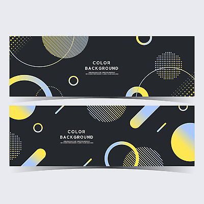 도형 백그라운드 일러스트 사람없음 파란색 노란색 유행 검은색 기하학 지오메트릭 트렌드컬러 국내일러스트 AI파일 컬러 무늬 파일형식 벡터