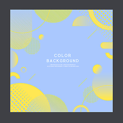 도형 백그라운드 일러스트 사람없음 파란색 노란색 유행 기하학 지오메트릭 트렌드컬러 국내일러스트 AI파일 컬러 무늬 파일형식 벡터