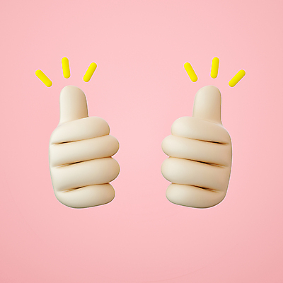 PSD 편집이미지 손 신체부위 3D 양손 따봉 편집3D 사람 최고 디지털합성 파일형식