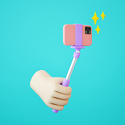 PSD 편집이미지 손 들기 신체부위 스마트폰 3D 셀카봉 편집3D 모션 사람 핸드폰 스마트기기 디지털합성 파일형식