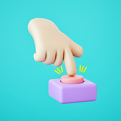 PSD 편집이미지 손 버튼 신체부위 3D 누름 편집3D 모션 사람 디지털합성 파일형식