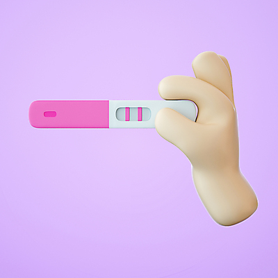 PSD 편집이미지 손 들기 신체부위 3D 임신테스트기 편집3D 모션 사람 임신 의료용품 디지털합성 파일형식