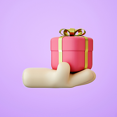 PSD 편집이미지 손 선물 들기 신체부위 선물상자 상자 3D 편집3D 모션 사람 디지털합성 파일형식