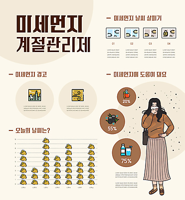 전신 여자 허리손 일러스트 한명 성인 갈색 건강관리 인포그래픽 위험 입가림 공기청정기 기침 성인여자한명만 미세먼지 국내일러스트 AI파일 1 컬러 포즈 컨셉 건강 관리 사람 가전제품 가림 먼지 여자한명만 성인여자만 파일형식 벡터