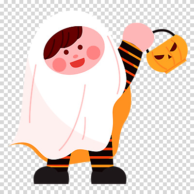 전신 편집이미지 남자 어린이 한명 들기 누끼 소년 바구니 할로윈 PNG 유령의상 잭오랜턴 코스프레 소년한명만 1 옷 모션 사람 남자한명만 소년만 파일형식