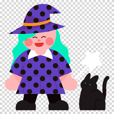 전신 편집이미지 여자 어린이 지팡이 한명 미소 누끼 소녀 고양이 할로윈 마녀 PNG 별막대기 코스프레 소녀한명만 1 포유류 표정 사람 반려동물 막대기 여자한명만 소녀만 파일형식