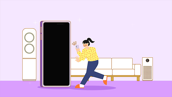 전신 여자 남자 들기 상반신 성인 두명 스마트폰 보라색 인사 옷걸이 직원 주기 모바일쇼핑 택배상자 성인만 비대면쇼핑 모션그래픽 MP4 MOV 컬러 모션 사람 핸드폰 스마트기기 쇼핑 상자 예절 택배 온라인쇼핑 동영상 파일형식 언택트