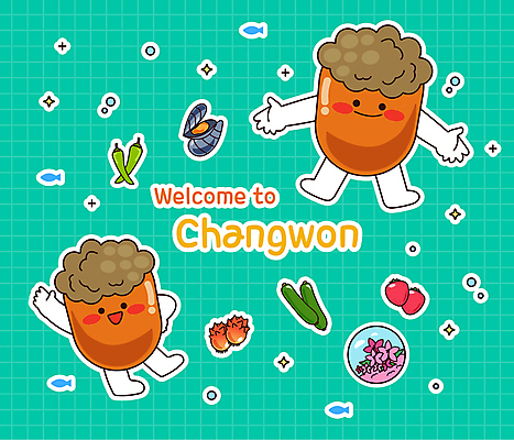 캐릭터 일러스트 딸기 팔벌리기 사람없음 손들기 봄 진달래 홍합 애호박 멍게 미더덕 오이고추 창원 제철음식 월간캐릭터 일러캐릭터 AI파일 계절 꽃 음식 과일 모션 고추 호박 어패류 바다동물 수중동물 경상남도 제철 파일형식 벡터