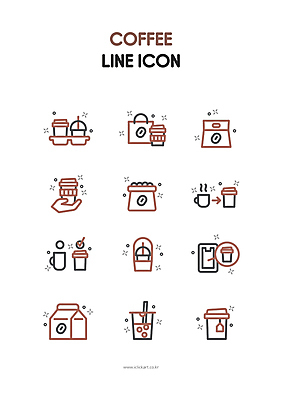 아이콘 손 커피 포장 들기 사람없음 컵 스마트폰 쇼핑백 갈색 카페 원두 선택 라인아이콘 테이크아웃 주문 따뜻한음료 커피우유 버블티 커피캐리어 2D아이콘 AI파일 식기 음료 컬러 컨셉 가방 모션 신체부위 핸드폰 스마트기기 상점 우유 파일형식 벡터