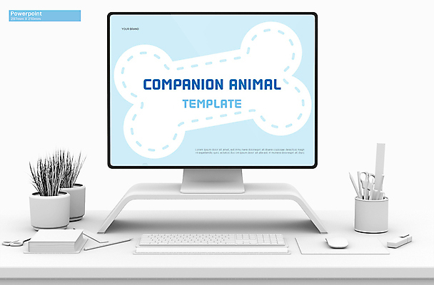 템플릿 점선 하늘색 뼈 사람없음 반려동물 PPT 프레젠테이션 문서템플릿 뼈다귀모양 애니형PPT 9P 이미지템플릿 모양 동물 선 파란색 파일형식