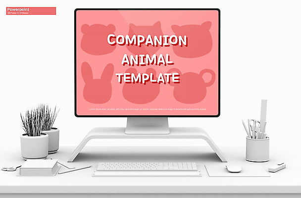 템플릿 실루엣 분홍색 여러마리 곰 사람없음 반려동물 고양이 토끼 개 쥐 PPT 프레젠테이션 문서템플릿 애니형PPT 9P 이미지템플릿 동물 컬러 다수 포유류 촬영기법 설치류 파일형식