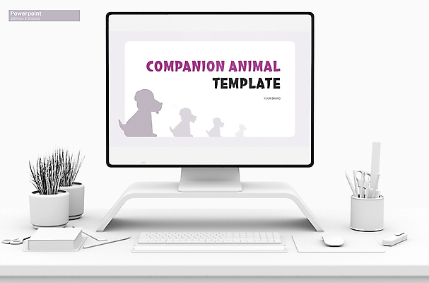 템플릿 실루엣 여러마리 사람없음 반려동물 개 PPT 프레젠테이션 문서템플릿 연보라색 애니형PPT 9P 이미지템플릿 동물 다수 포유류 촬영기법 보라색 파일형식