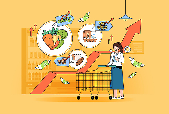 전신 여자 화살표 음식 빵 지폐 날개 채소 일러스트 한명 들기 성인 경제 장보기 계란 카트 쇼핑카 우유 잡기 한숨 밀 상승 경제불황 식자재 성인여자한명만 국내일러스트 AI파일 1 컨셉 돈 모션 유제품 곡류 사람 쇼핑 알 불황 여자한명만 성인여자만 파일형식 벡터