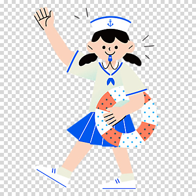 전신 편집이미지 여자 어린이 한명 들기 누끼 소녀 손들기 걷기 물기 호루라기 마린룩 PNG 여름캠프 소녀한명만 어린이캠프 구명부환 1 옷 모션 사람 여름 캠핑 안전장비 튜브 여자한명만 소녀만 파일형식