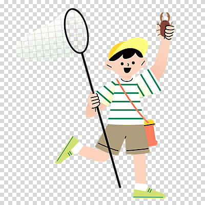 전신 편집이미지 남자 어린이 한명 들기 누끼 소년 걷기 자연학습 채집망 PNG 사슴벌레 소년한명만 1 곤충 모션 사람 체험학습 남자한명만 소년만 파일형식