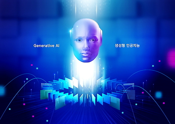 PSD 편집이미지 사람없음 파란색 머리 디지털 자료 로봇 생성 AI_인공지능 이미지편집 컬러 신체부위 파일형식