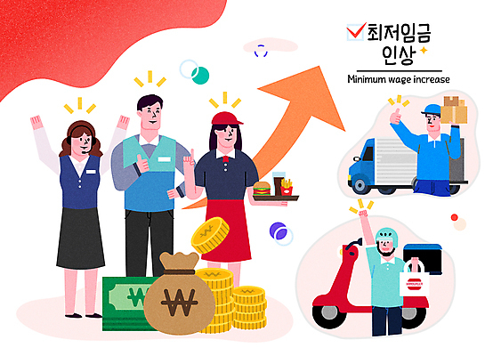 전신 여자 남자 화살표 지폐 일러스트 패스트푸드 들기 여러명 성인 손들기 만세 트럭 오토바이 돈자루 변화 택배기사 배달원 배송 직원 택배 상승 따봉 택배상자 아르바이트 동전탑 정책 성인만 최저임금 국내일러스트 AI파일 직업 다수 컨셉 돈 모션 자동차 사람 경제 상자 쌓기 바이크 동전 운송업 최고 인스턴트 파일형식 벡터