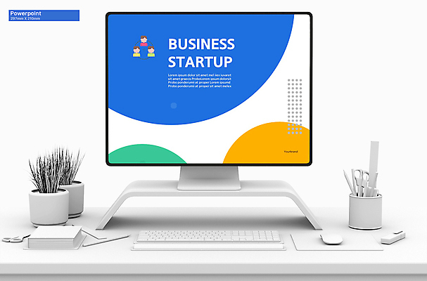 템플릿 사람모양 사람없음 파란색 원형 PPT 프레젠테이션 문서템플릿 창업 애니형PPT 9P 이미지템플릿 모양 도형 컬러 자영업 파일형식