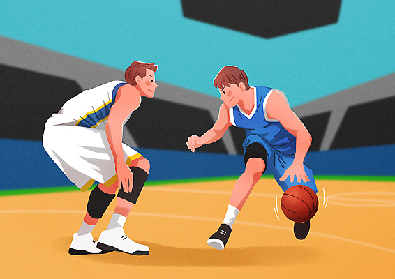 전신 PSD 남자 일러스트 농구 농구공 경기 성인 두명 수비 농구선수 드리블 농구복 농구장 성인남자만 국내일러스트 스포츠 공 스포츠시설 모션 운동선수 사람 운동복 구기 남자만 성인만 파일형식