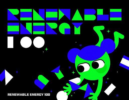 캐릭터 일러스트 타이포그라피 사람없음 연두색 파란색 검은색 친환경 재생에너지 일러캐릭터 AI파일 문자 컬러 초록색 환경 에너지 파일형식 벡터