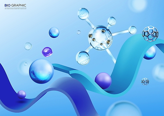 PSD 편집이미지 사람없음 그래픽 파란색 물방울 원형 DNA 바이오 이미지편집 도형 컬러 생명공학 파일형식