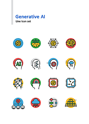 아이콘 사람모양 사람없음 연결 스마트 라인아이콘 뇌 톱니바퀴 구름모양 전자회로 클라우드서비스 반도체칩 생성 알고리즘 AI_인공지능 2D아이콘 AI파일 모양 컨셉 메모리칩 회로판 서비스 파일형식 벡터 구름_자연