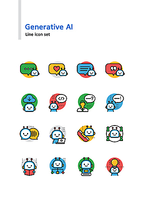 아이콘 말풍선 전구 커뮤니케이션 사람모양 말하기 대화 독서 하트 로봇 라인아이콘 통화 클라우드서비스 소통 채팅 큰따옴표 코딩 채팅봇 딥러닝 AI_인공지능 2D아이콘 AI파일 모양 기호 컨셉 모션 IT 서비스 컴퓨터교육 파일형식 벡터