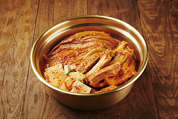 포토 JPG 스튜디오촬영 한식 김치 돼지고기 사람없음 두부 김치찜 등갈비 묵은지 국내포토 음식 실내 육류 찜 파일형식
