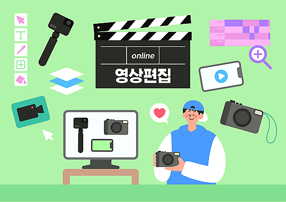 편집 남자 일러스트 돋보기 수업 한명 들기 상반신 성인 스마트폰 카메라 모니터 촬영 클래퍼보드 커서 인터페이스 촬영장비 성인남자한명만 온라인클래스 영상편집 국내일러스트 AI파일 1 교육 모션 사람 전자제품 핸드폰 스마트기기 컴퓨터 도구 클래스 남자한명만 성인남자만 파일형식 벡터