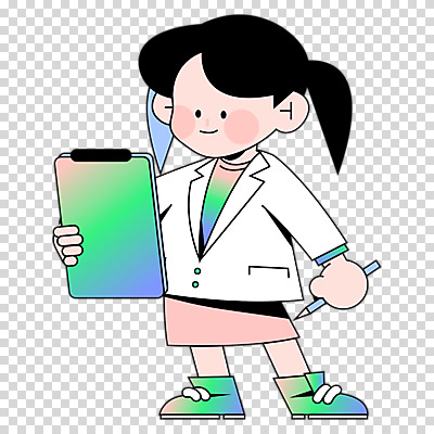 전신 편집이미지 응시 여자 어린이 과학 한명 들기 누끼 소녀 연필 실험복 PNG 서류판 소녀한명만 1 시선 모션 학용품 사람 필기구 사무용품 가운 여자한명만 소녀만 파일형식