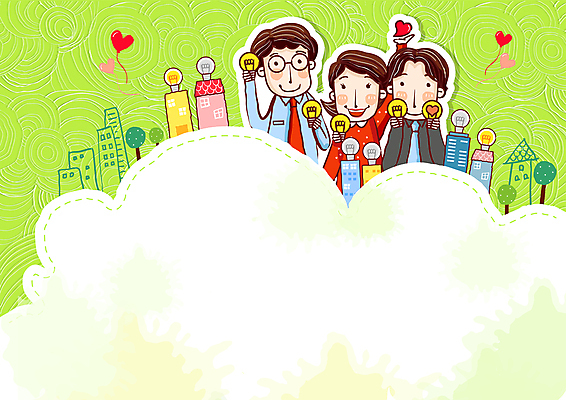 나무 구름 여자 남자 일러스트 회사 전구 함께함 들기 정장 상반신 성인 건물 세명 초록색 손들기 하트 성인만 카피스페이스 국내일러스트 AI파일 자연요소 모양 식물 건축물 옷 컬러 컨셉 비즈니스 모션 사람 공백 파일형식 벡터