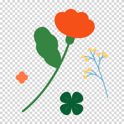 편집이미지 꽃 자연 누끼 사람없음 봄 네잎클로버 오브젝트 PNG 식물 계절 클로버 생태계 파일형식