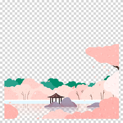 편집이미지 분홍색 자연 누끼 풍경 사람없음 봄 벚꽃 벚나무 정자 강원도 PNG 경포호수 나무 건축물 계절 꽃 호수 컬러 한국 생태계 강릉 파일형식