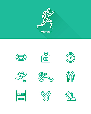 전신 아이콘 스포츠 운동화 신발 운동선수 사람모양 사람없음 초록색 운동복 픽토그램 달리기 경기장 장애인 육상스포츠 메달 라인아이콘 휠체어 트랙 육상선수 결승선 이인삼각 초시계 패럴림픽 2D아이콘 AI파일 모양 옷 시계 컬러 올림픽 스포츠시설 모션 놀이 장애 상_상패 파일형식 벡터
