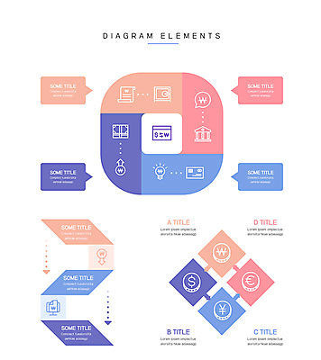 돈 일러스트 그래프 사람없음 사각형 화폐기호 신용카드 은행 엘리먼트 국내일러스트 AI파일 도형 기호 금융 재산 화폐 파일형식 벡터