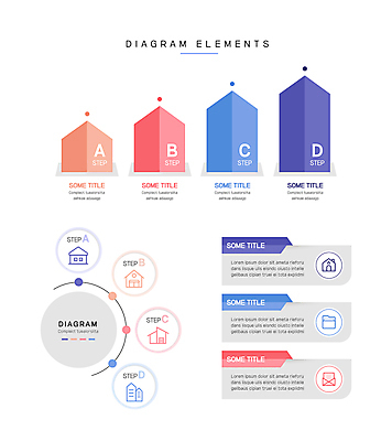 일러스트 비즈니스 그래프 사람없음 건물 엘리먼트 국내일러스트 AI파일 건축물 파일형식 벡터