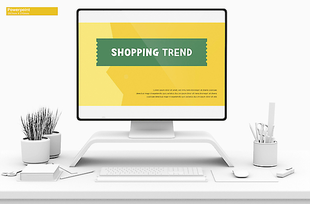 템플릿 사람없음 초록색 쇼핑 노란색 유행 PPT 프레젠테이션 문서템플릿 애니형PPT 9P 이미지템플릿 컬러 파일형식