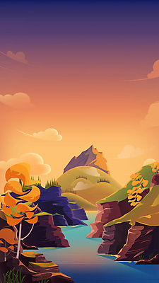 나무 구름 자연 하늘 레저 풍경 사람없음 강 일몰 절벽 가을 카누 모션그래픽 MP4 MOV 자연요소 식물 계절 노을 수상스포츠 생태계 동영상 파일형식