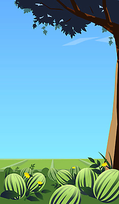 나무 여행 하늘 휴가 수박 풍경 사람없음 여름 여름휴가 수박밭 모션그래픽 MP4 MOV 식물 계절 밭 과일 동영상 파일형식 여름_계절